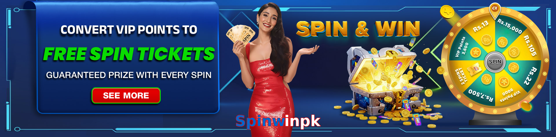 Main screen of Spinwinpk pk page for PK players
